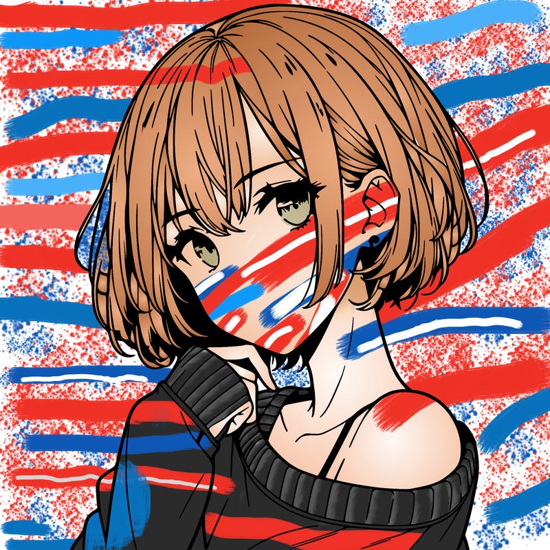 cool anime girl with short hair