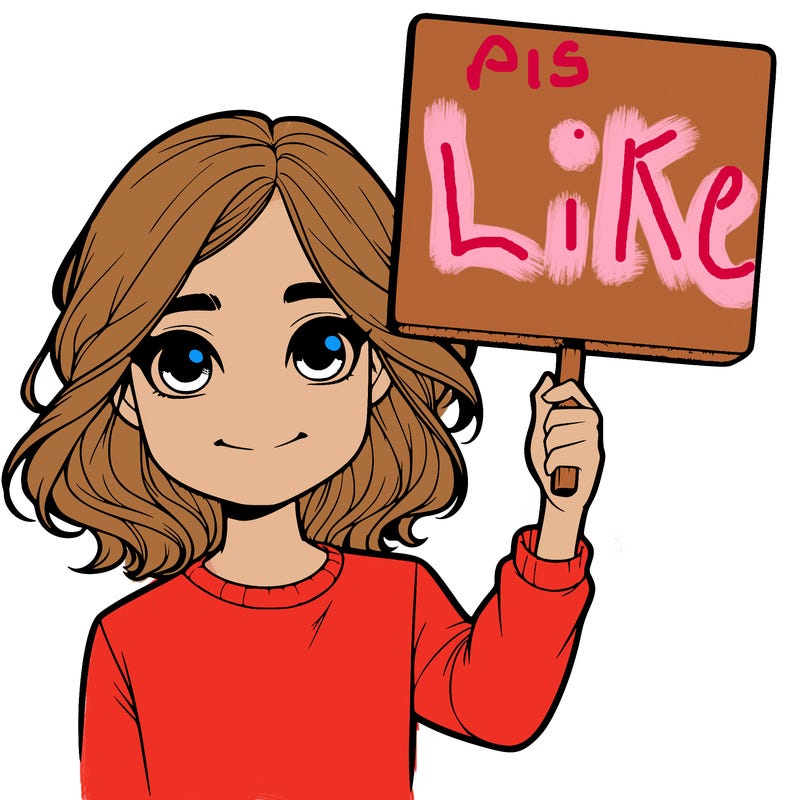 realistic girl holding up a sign