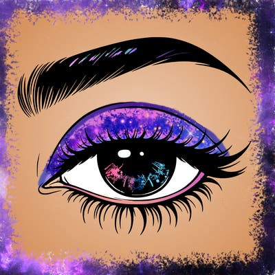 eye closed realistic