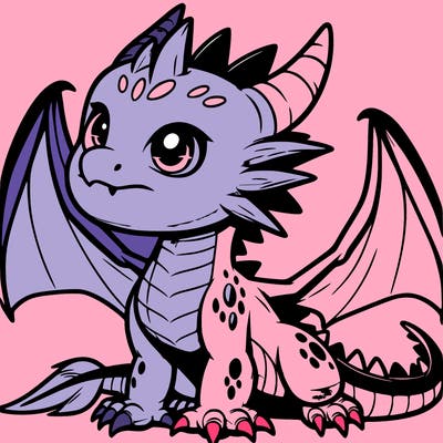fierce baby night dragon