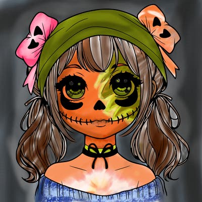 realistic girl halloween