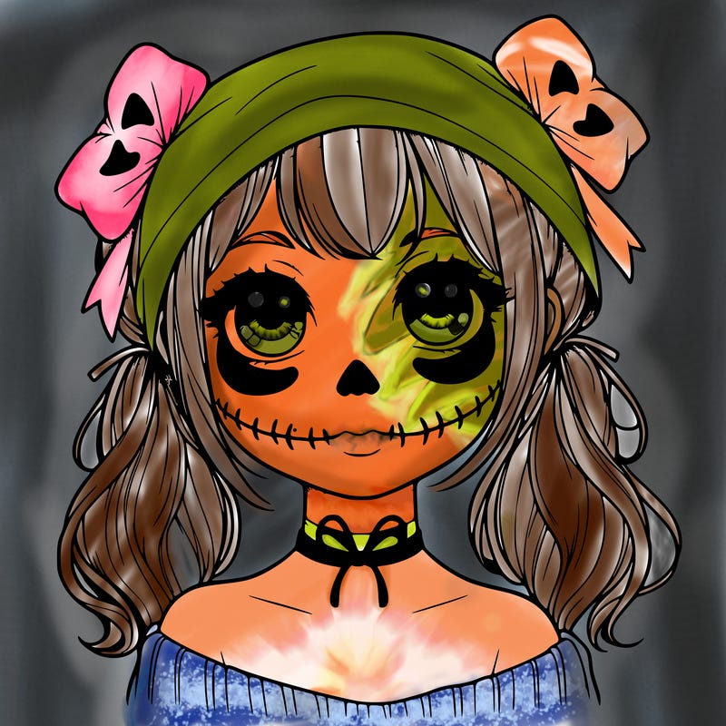 realistic girl halloween