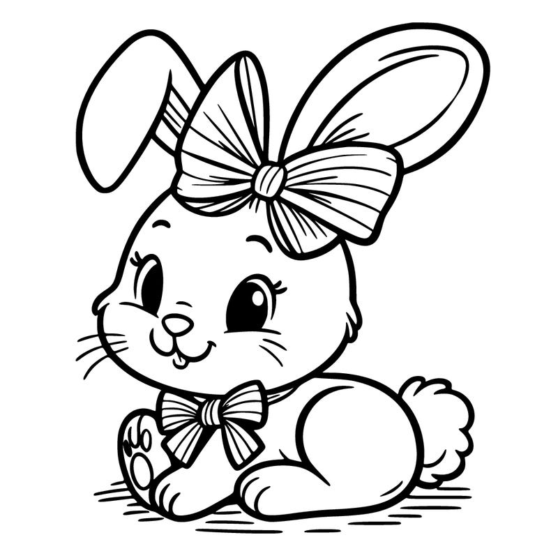 bunny whith bow