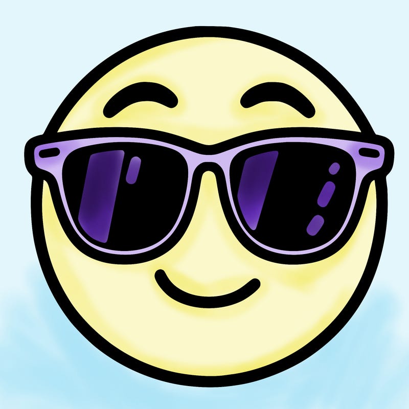 emoji with sunglasses