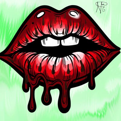 lips that look realistic and drip