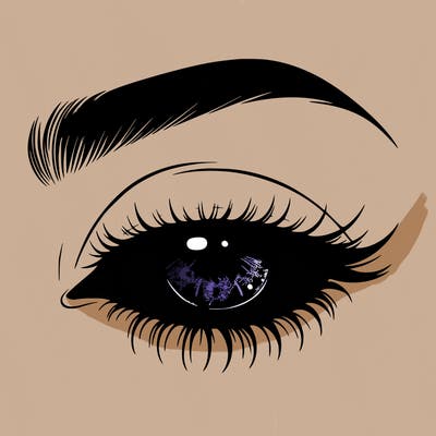 eye closed realistic