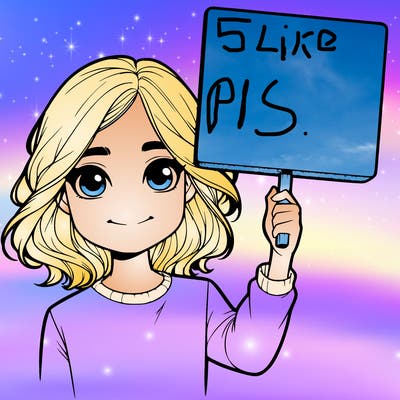 realistic girl holding up a sign