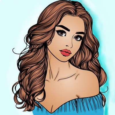 beautiful realistic girl