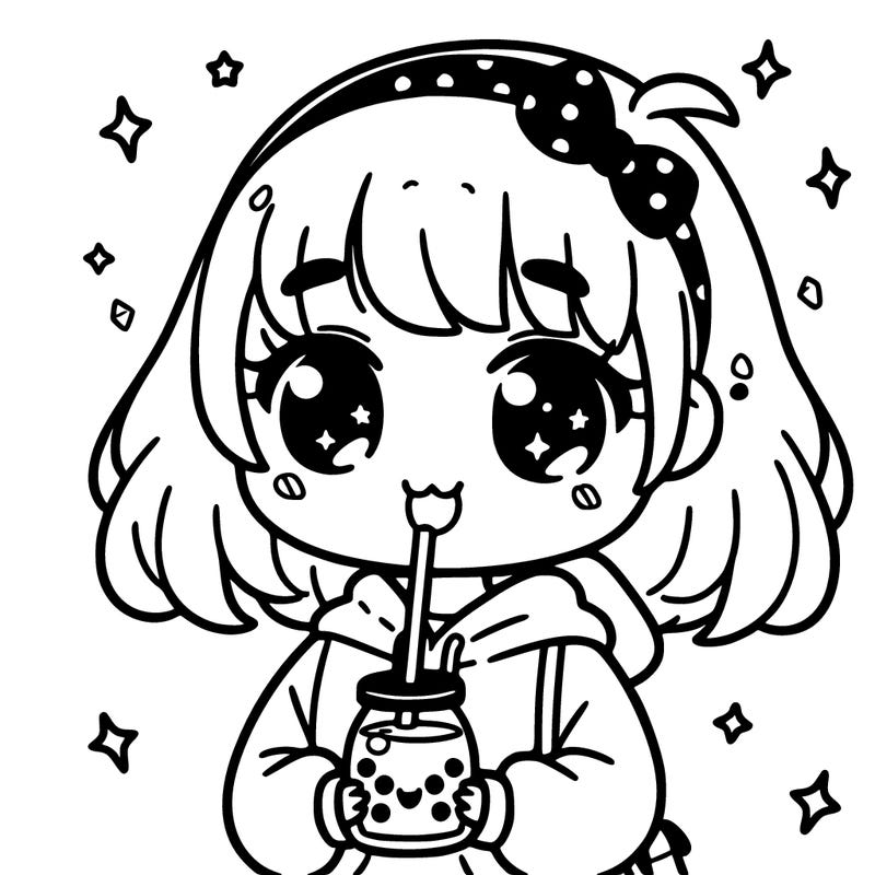 girl holding boba