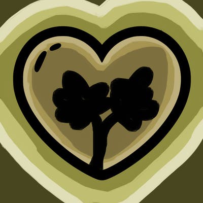 a blank heart