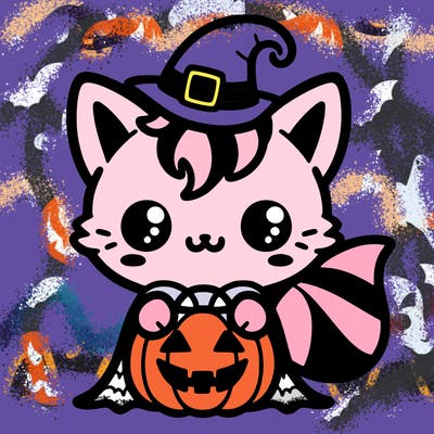 halloween kawaii cat