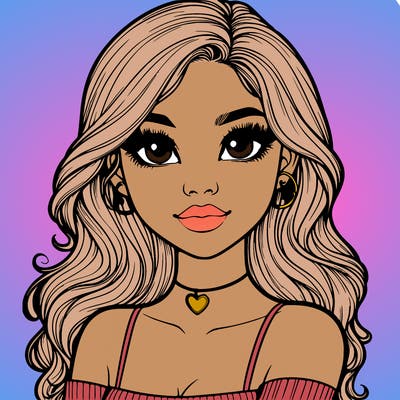 realistic pretty girl