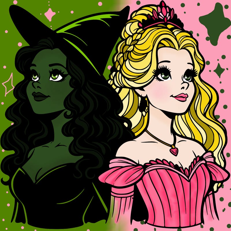'elphaba and glinda (realistic)
