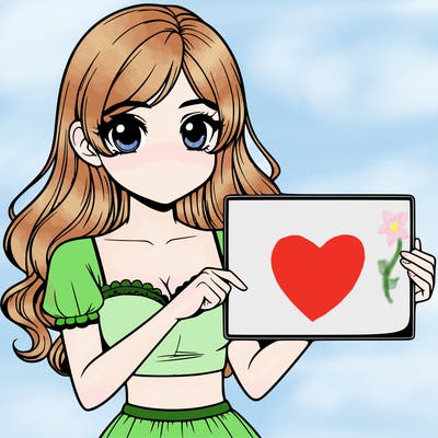 realistic pretty girl holding blank sign