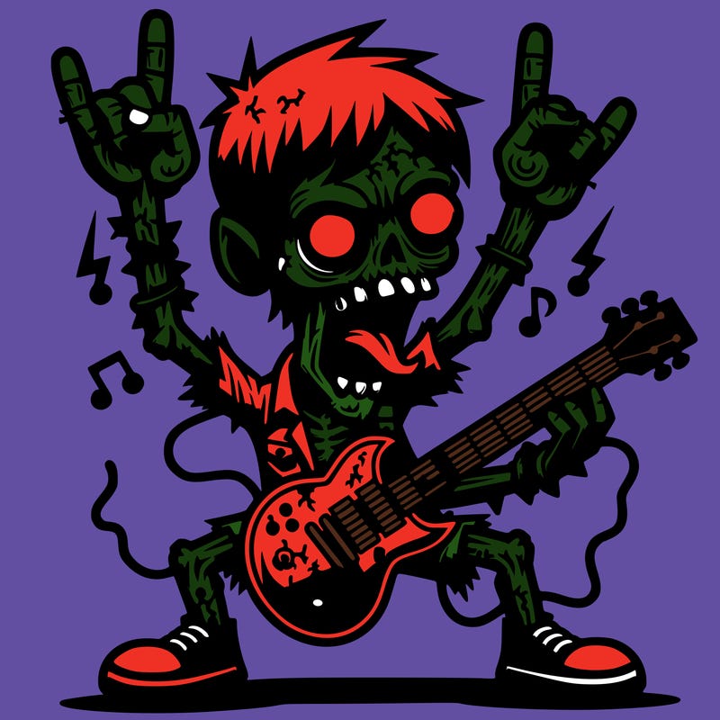 rock star zombie