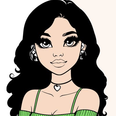 realistic pretty girl