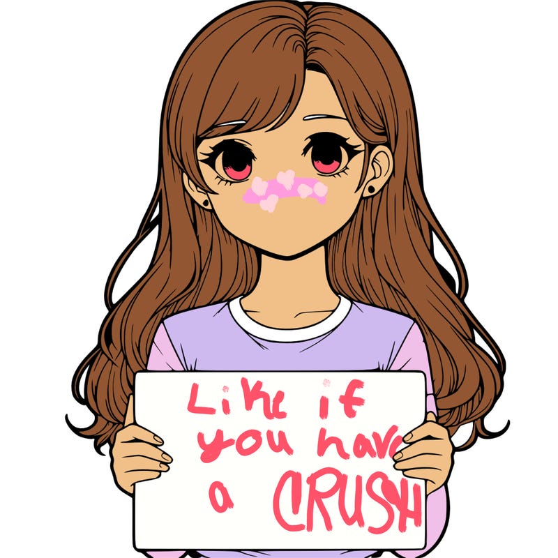 realistic girl holding a sign