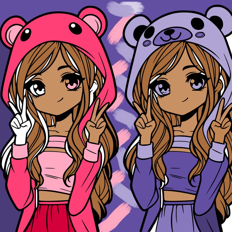 teen girl in animal costume