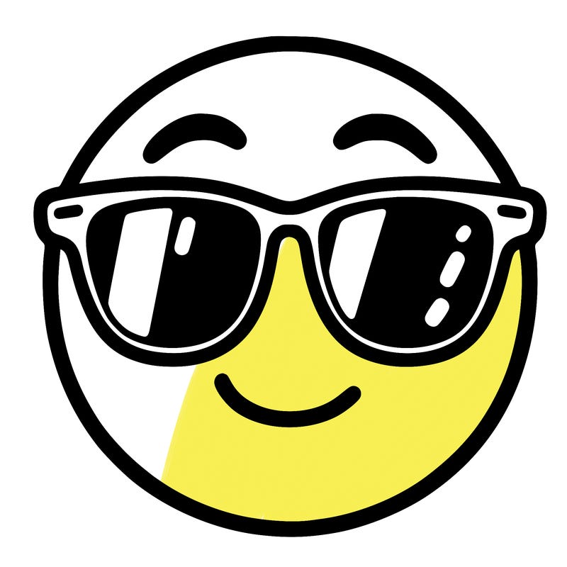 emoji with sunglasses