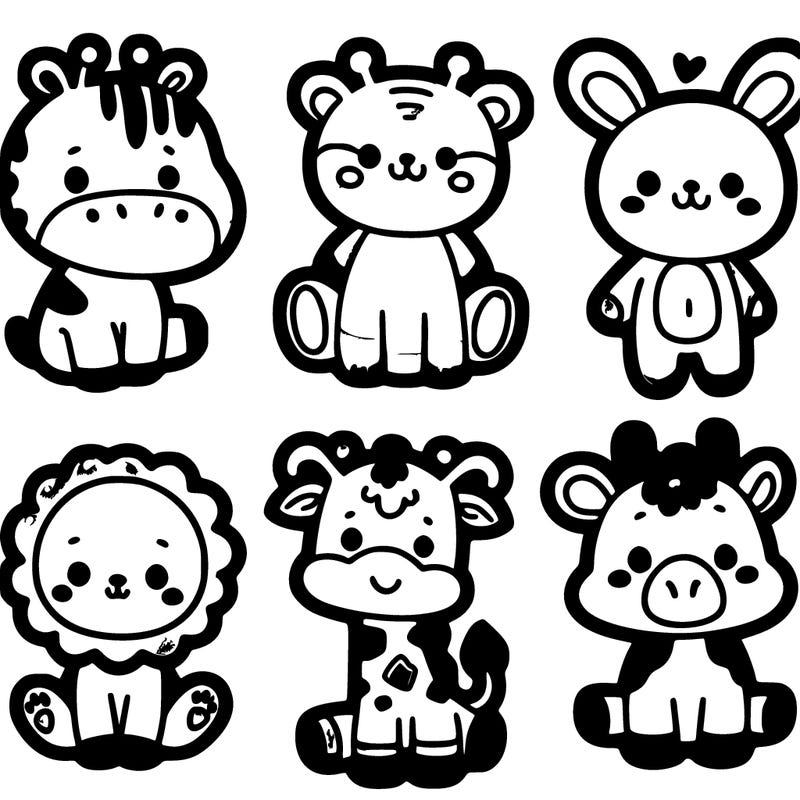 cute animal stickers