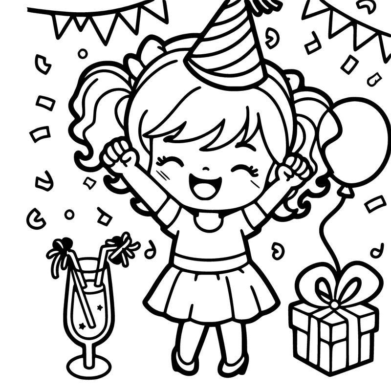 celebrating girl