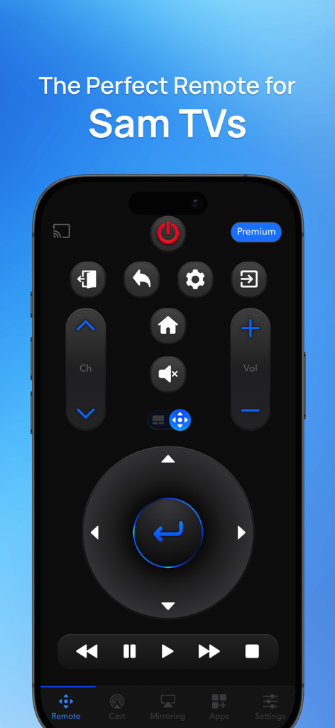 Sam Smart TV Remote | The Ultimate iPhone Controller for Your TV