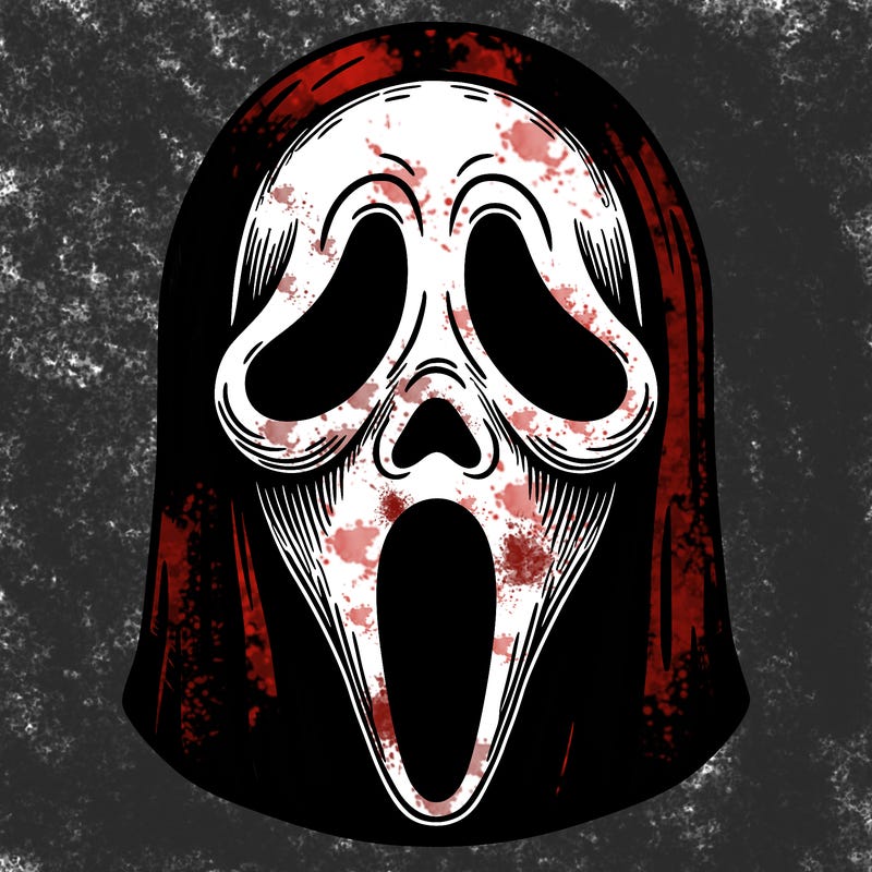 detailed ghostface mask