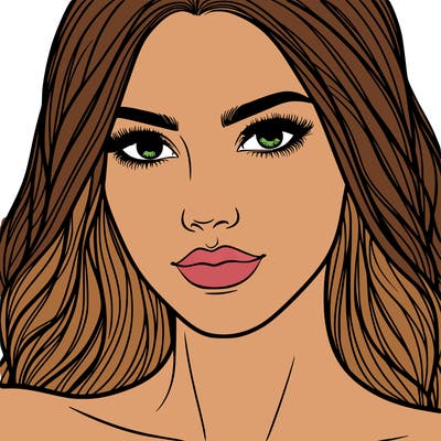 close up of beautiful woman