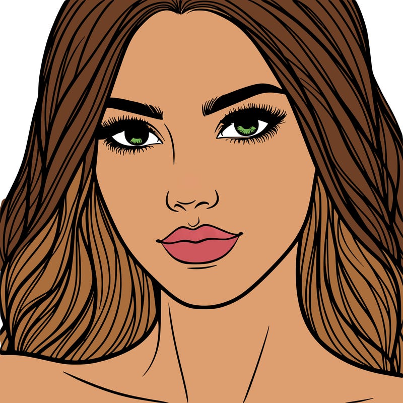 close up of beautiful woman