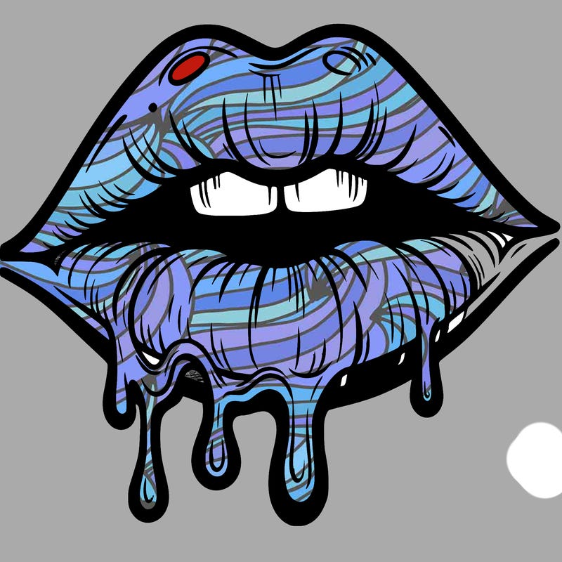 lips that look realistic and drip