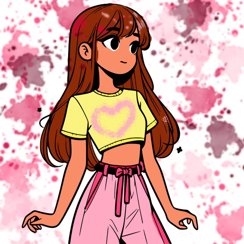 girl in a cute crop top