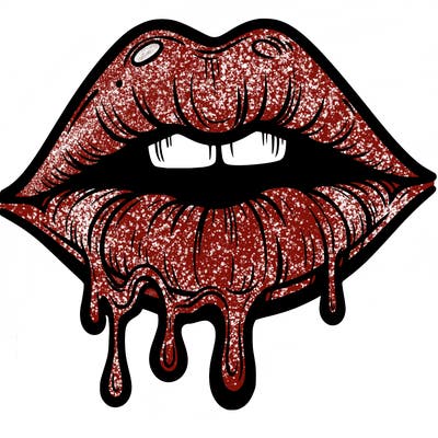 lips that look realistic and drip