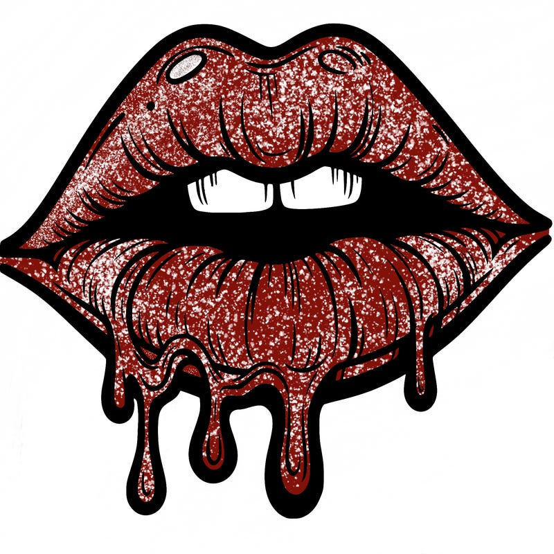 lips that look realistic and drip