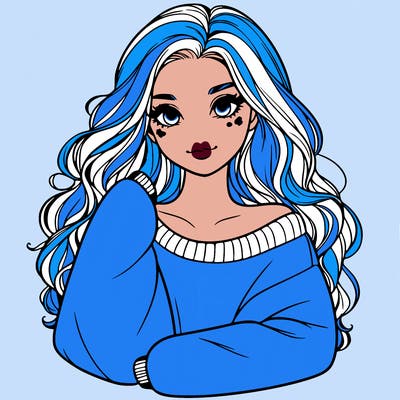 a beautiful girl in a big sweatshirt