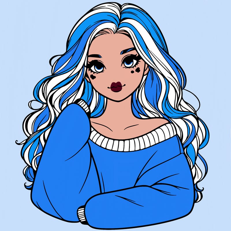 a beautiful girl in a big sweatshirt