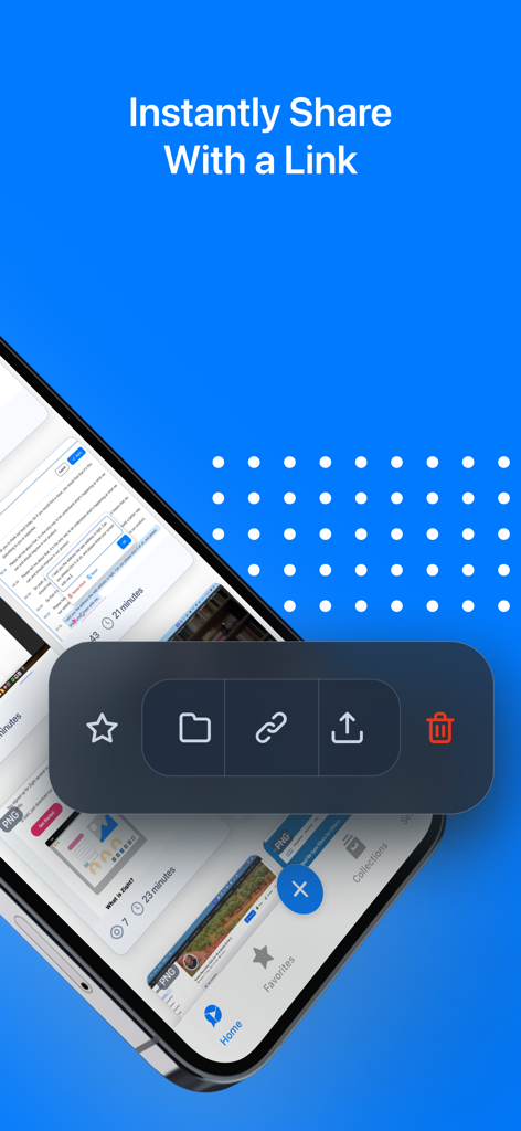 Zight Screen Recorder, Capture - Zight app interface showing the instantly share with a link feature for screen recordings