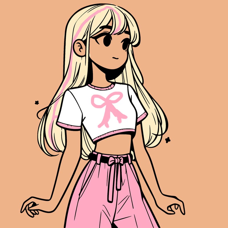 girl in a cute crop top