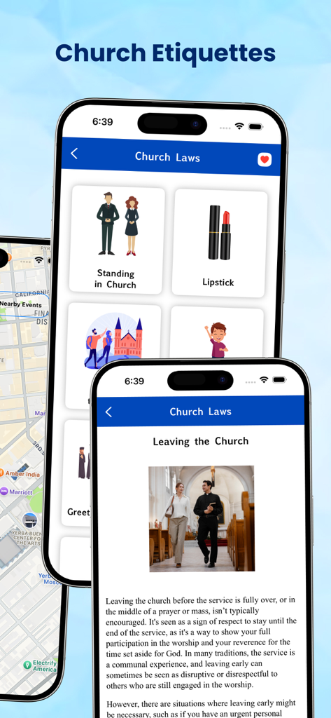Zulu Bible - Zulu Bible app screen displaying church etiquette and laws