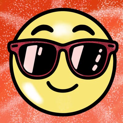 emoji with sunglasses