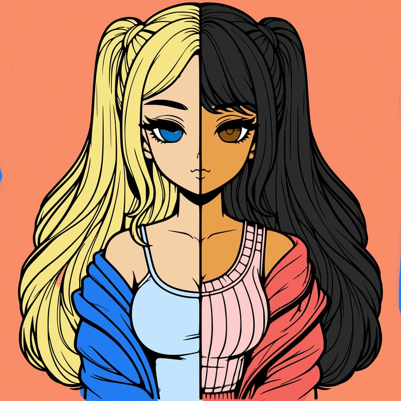 realistic girl split