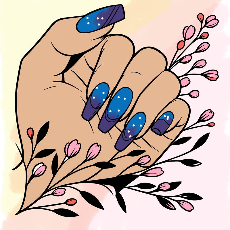 nails with french tip