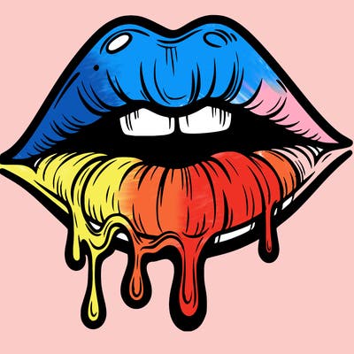 lips that look realistic and drip