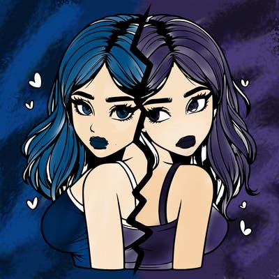 realistic girl split