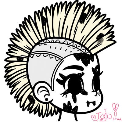 girl with mohawk