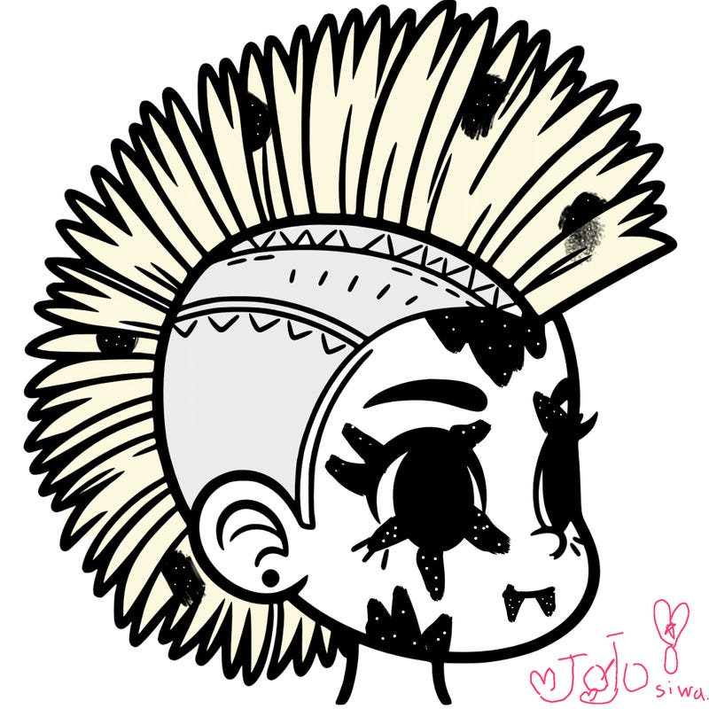 girl with mohawk