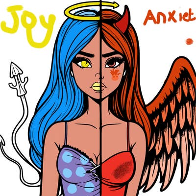 devil vs angel realistic girl