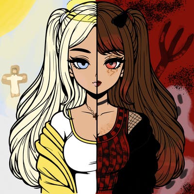 realistic girl split