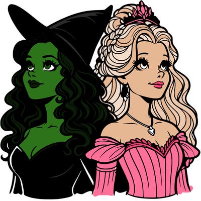'elphaba and glinda (realistic)