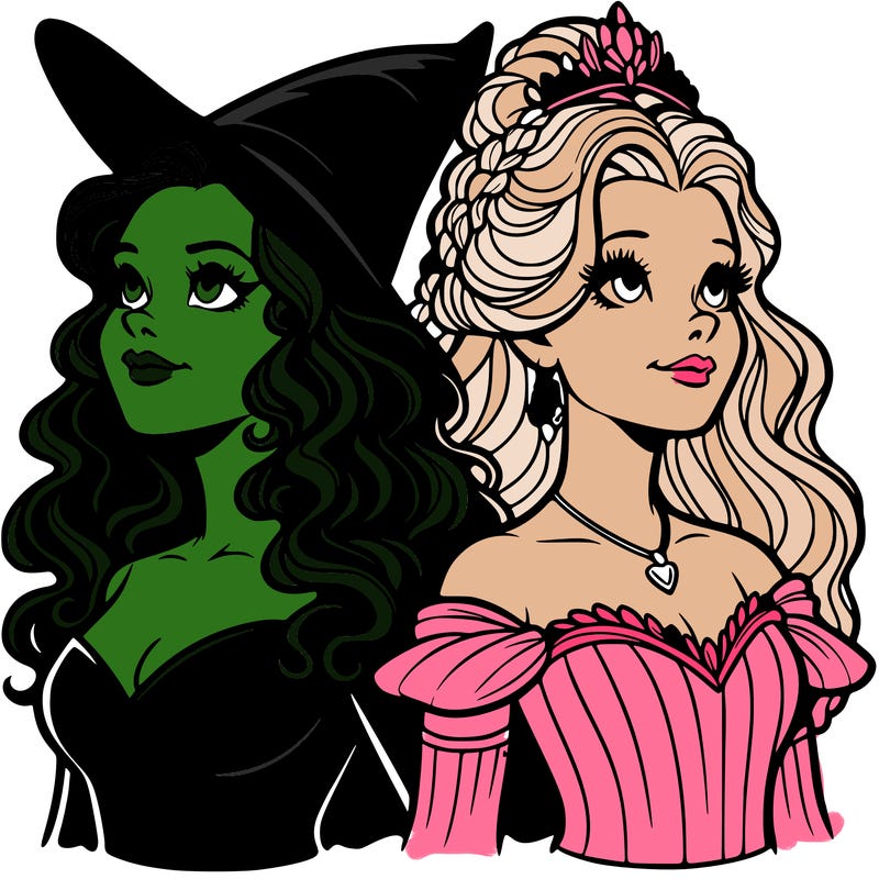 'elphaba and glinda (realistic)