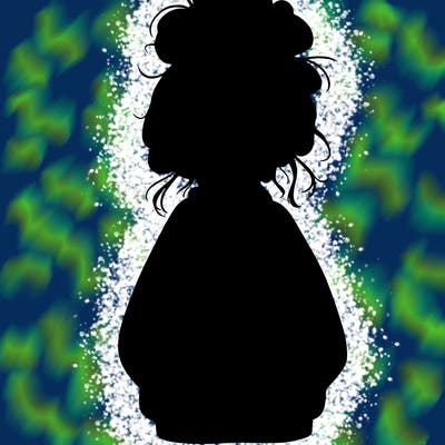 girl with baggy sweatshirt and messy bun